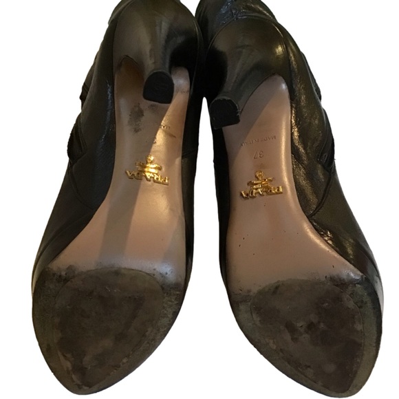 Prada black over the knee platform stiletto boot, size 37 - Picture 4 of 6